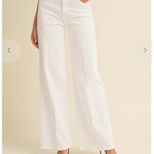 JUST BLACK DENIM WHITE THE PALAZZO JEAN -  Size 25